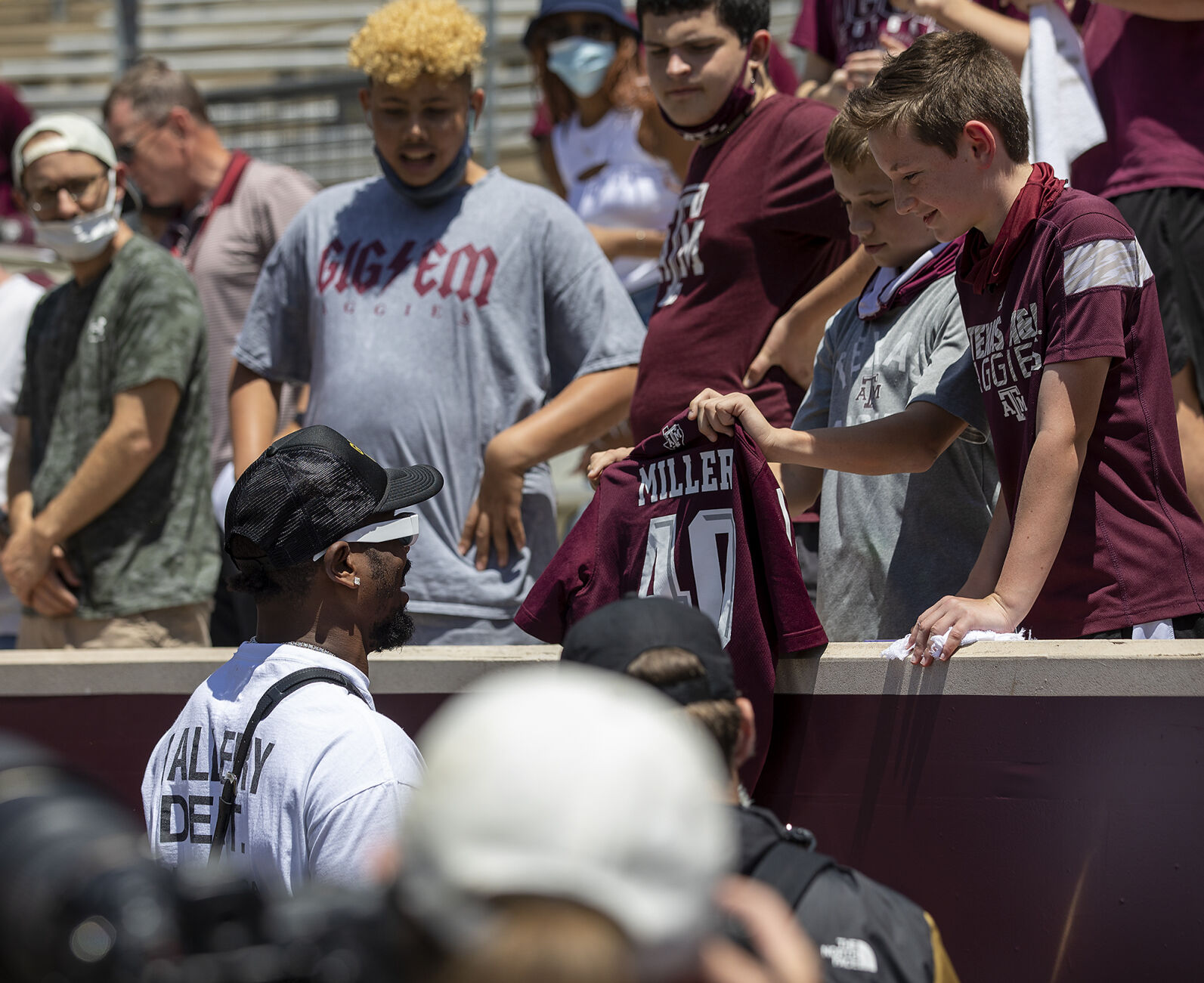 Maroon & White